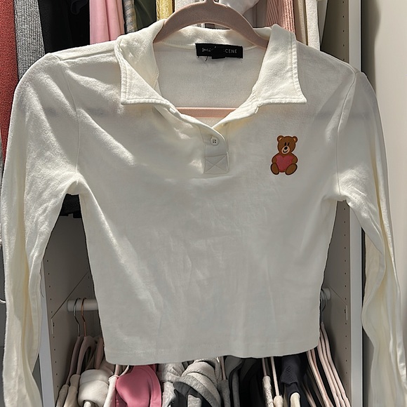 white teddy bear shirt - Picture 1 of 1